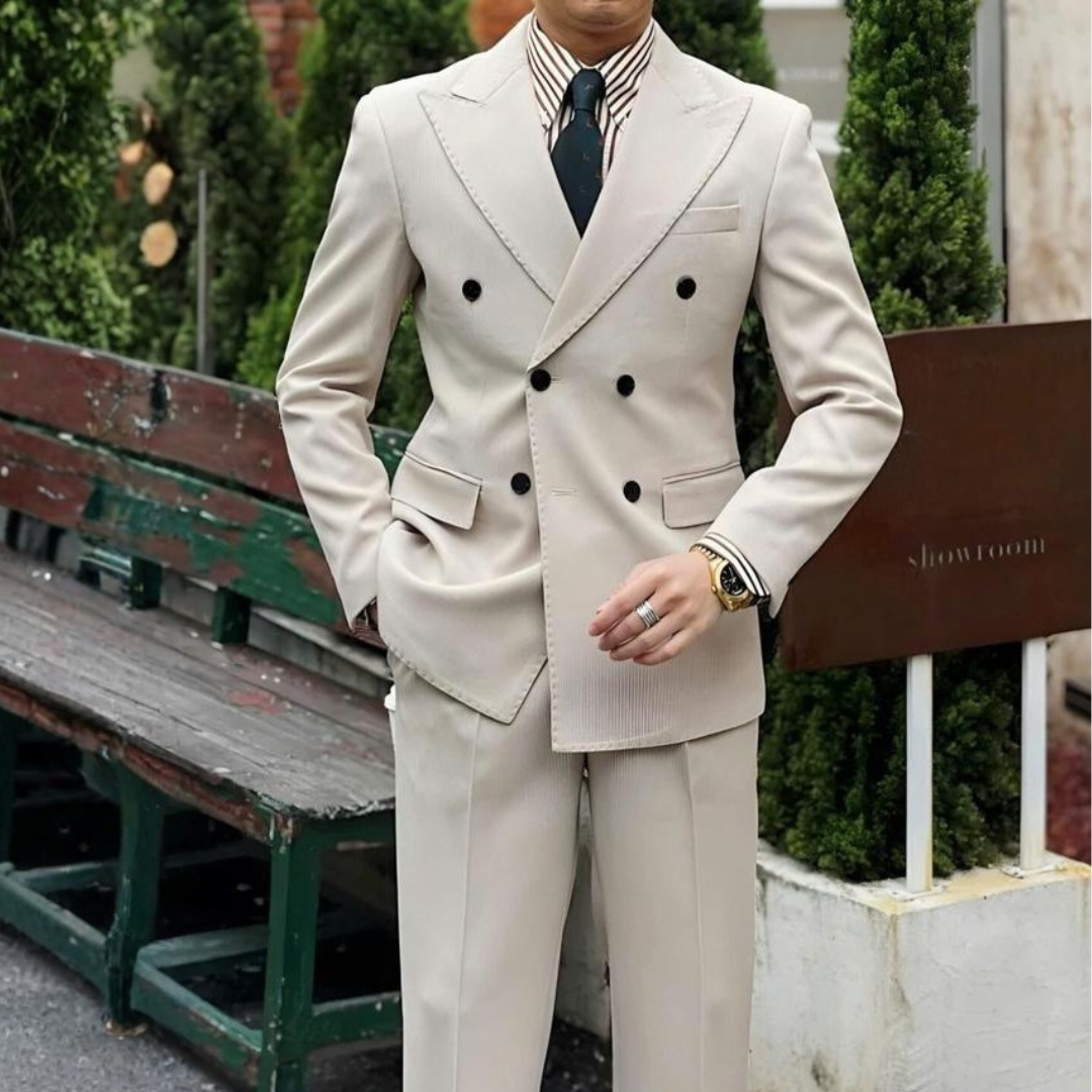 Traje italiano cruzado Marsala