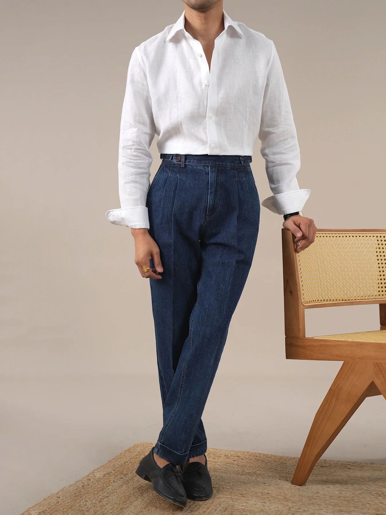 Isernia High Waisted Denim Pants