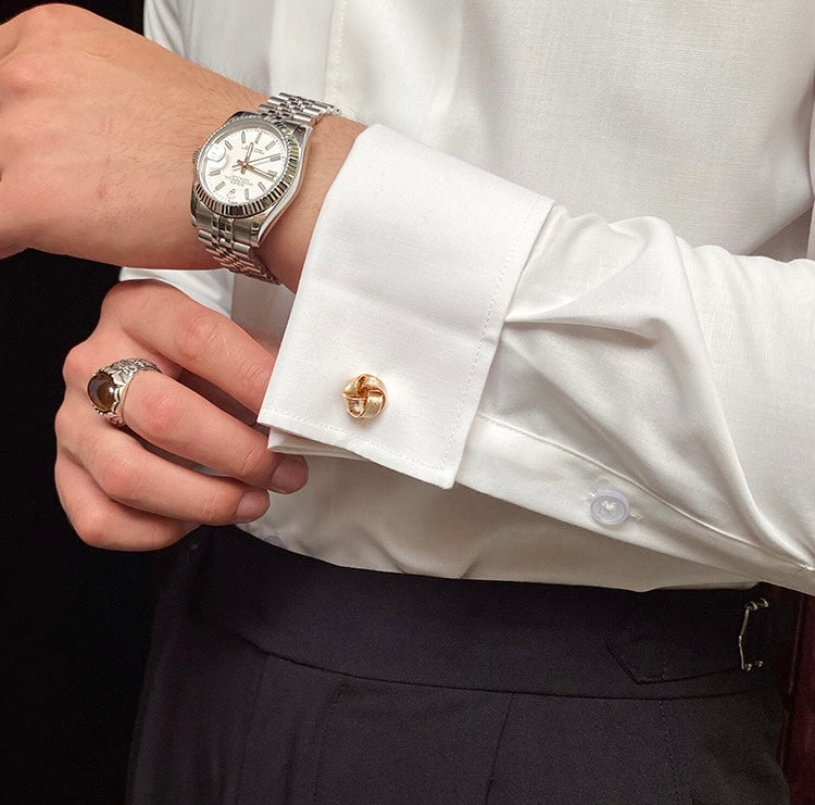 Camisa británica con gemelos