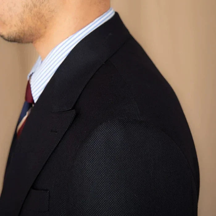 Blazer de solapa de pico con dos botones