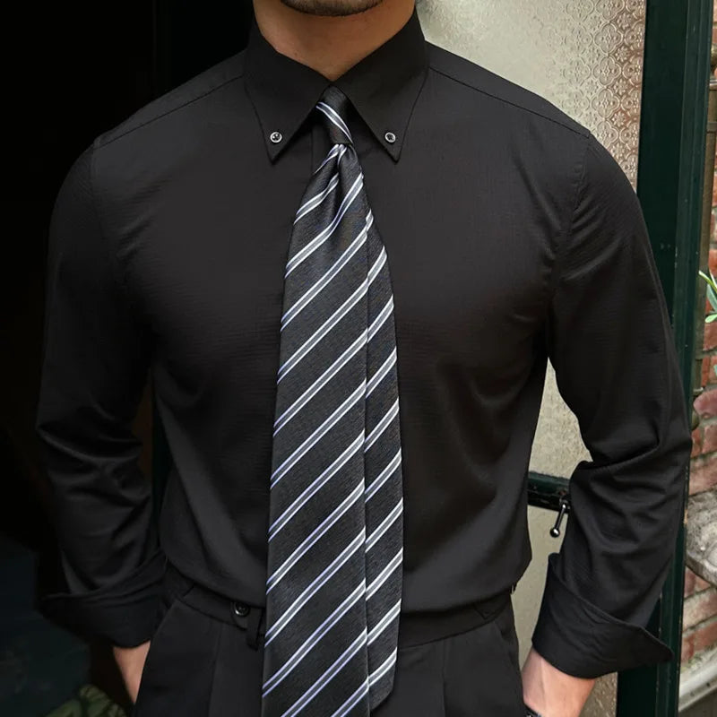 Men's Dress Shirt Looped LS042