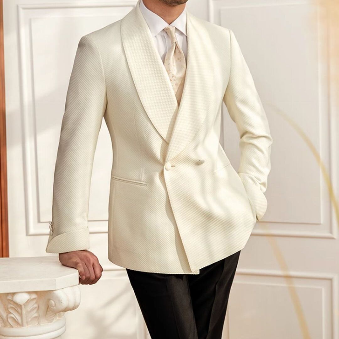 Blazer envelope com lapelas xale Perugia