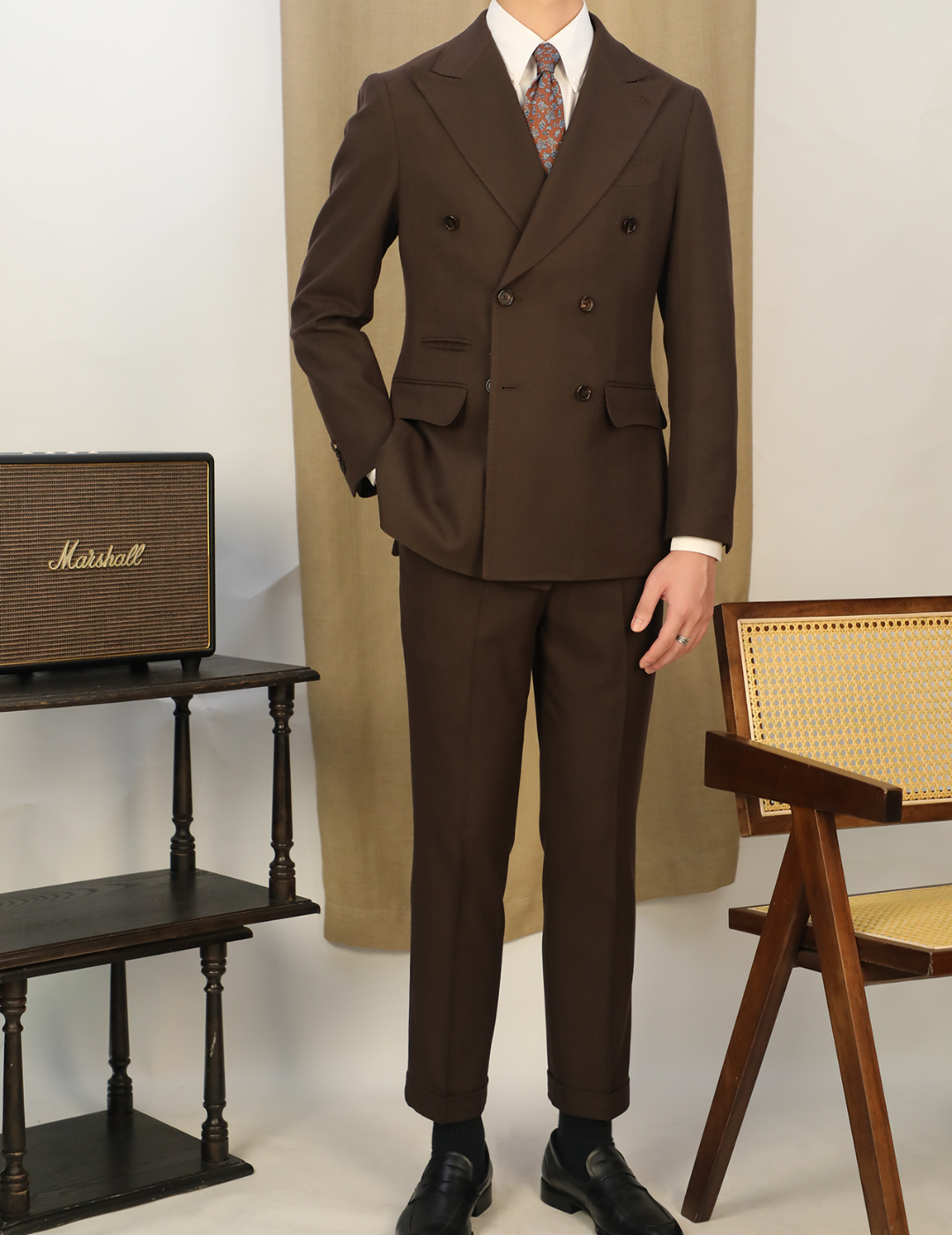 Traje Cagliari cruzado