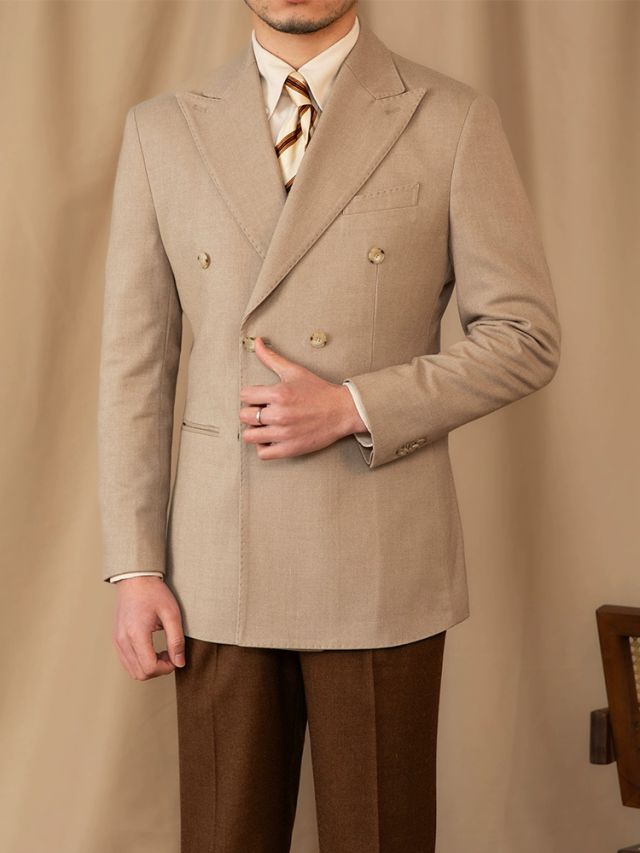 Blazer Veneza de abotoamento duplo