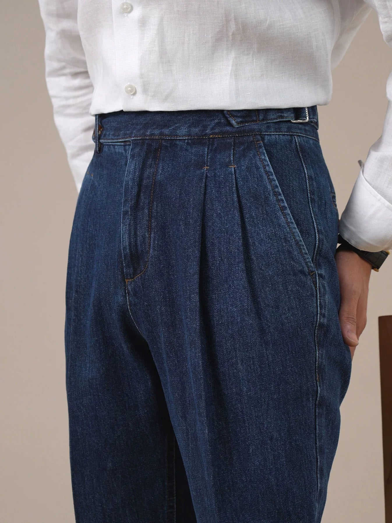 Isernia High Waisted Denim Pants