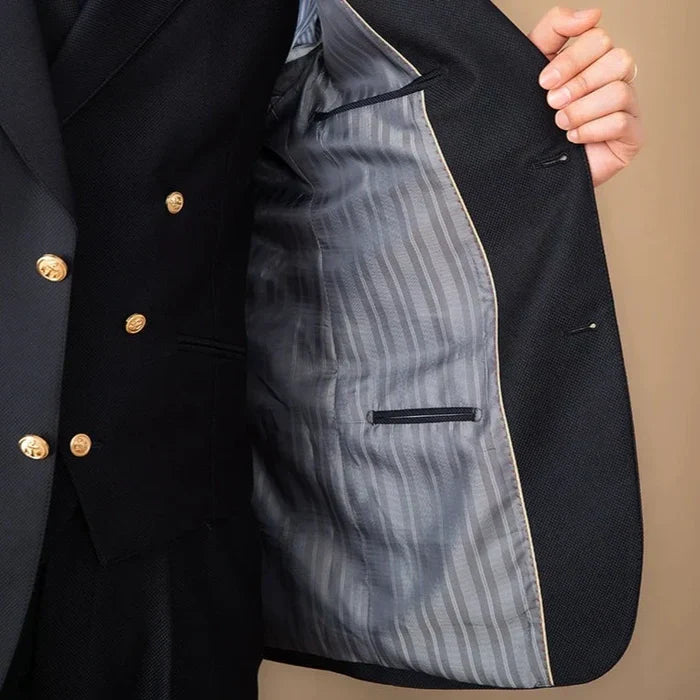 Blazer de solapa de pico con dos botones