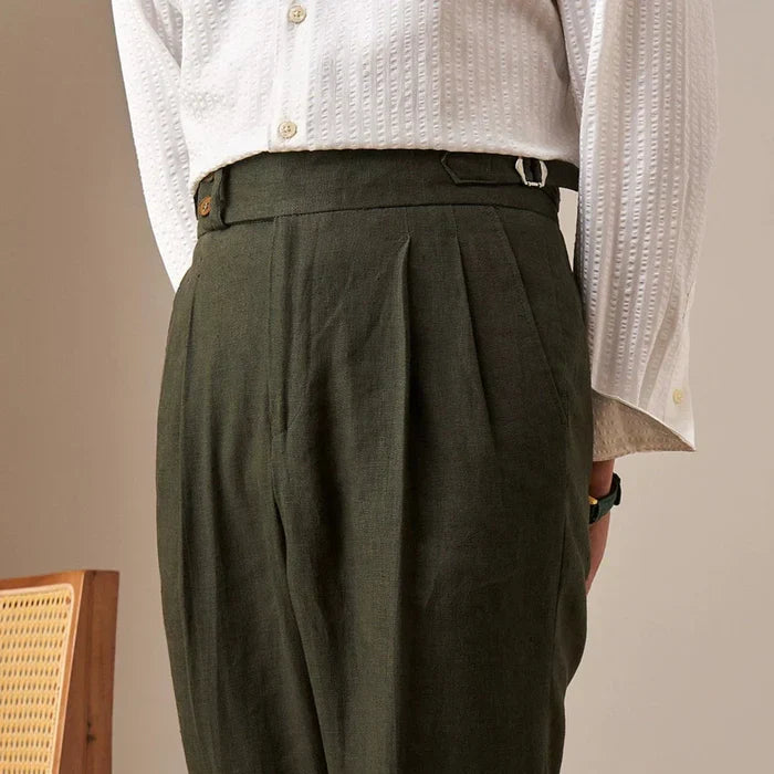 Linen Pants Looped LS035