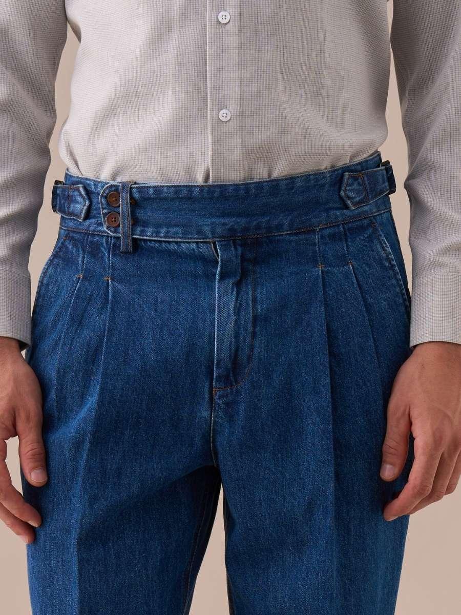 Isernia High Waisted Denim Pants