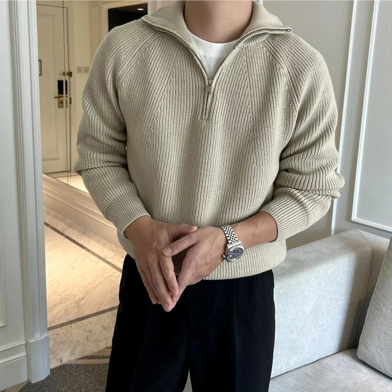 Jersey británico LS003 para hombre