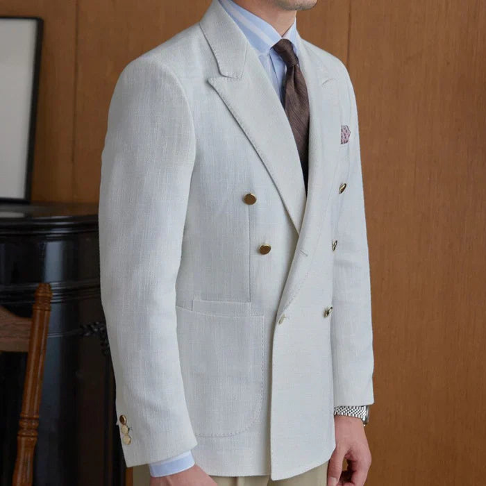 Blazer cruzado Bari blanco