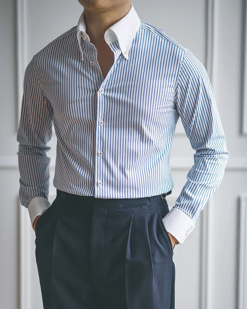 Camisa de vestir con lazo LS014
