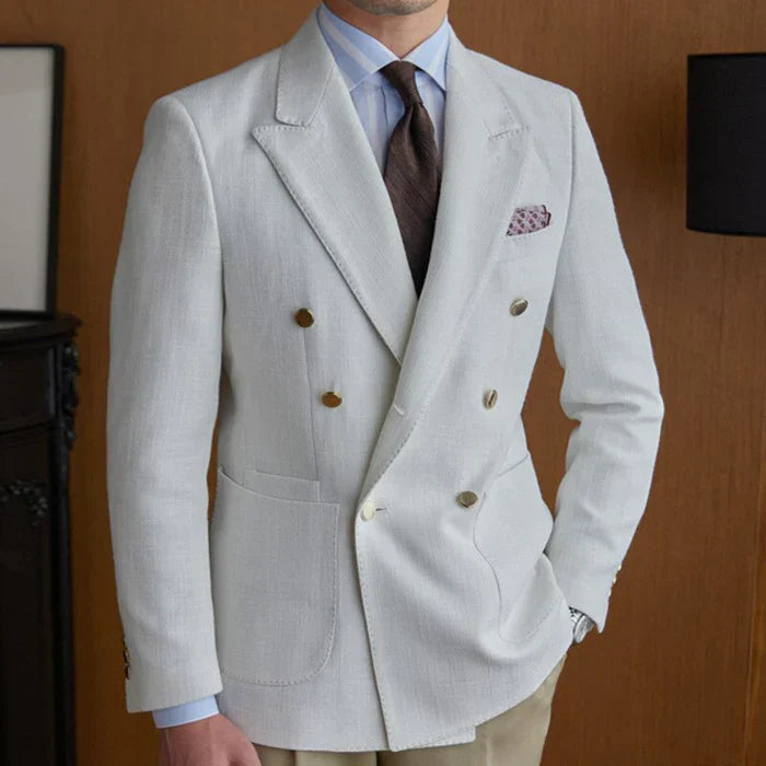 Blazer cruzado Bari blanco