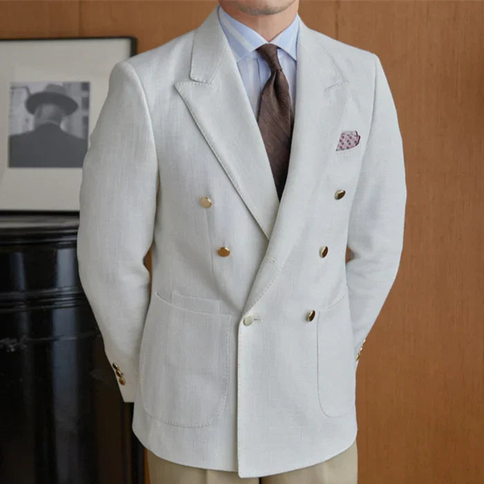 Blazer cruzado Bari blanco