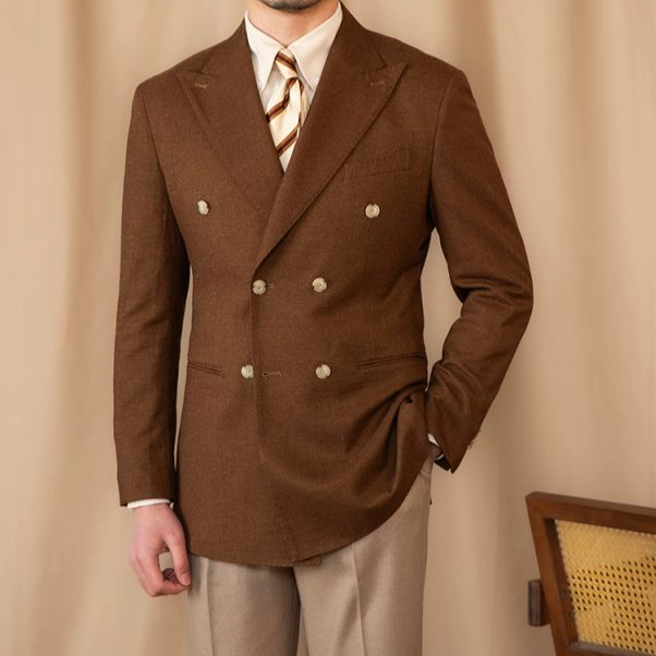 Blazer Veneza de abotoamento duplo