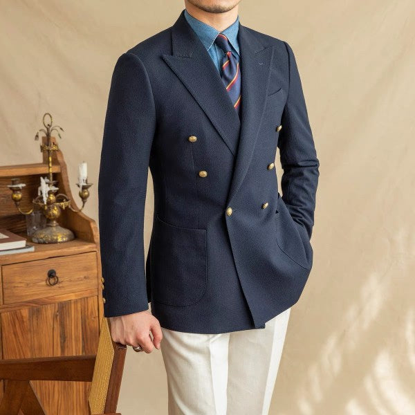 Blazer envelope com meio forro